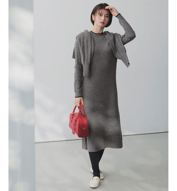 ANY SIS「【2SET】ニット ボレロ &times; ワンピース セット」|ワンピース|