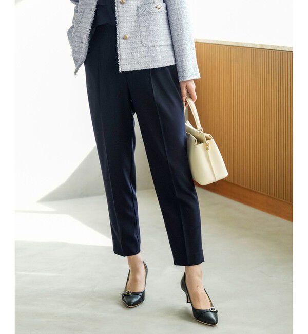 ANY SIS「【セットアップ対応】セレモニーダブルクロス テーパードパンツ」|その他|ネイビー