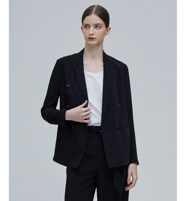 BEIGE,「SAMUEL / シアーバックジャケット」|テーラードジャケット|Black