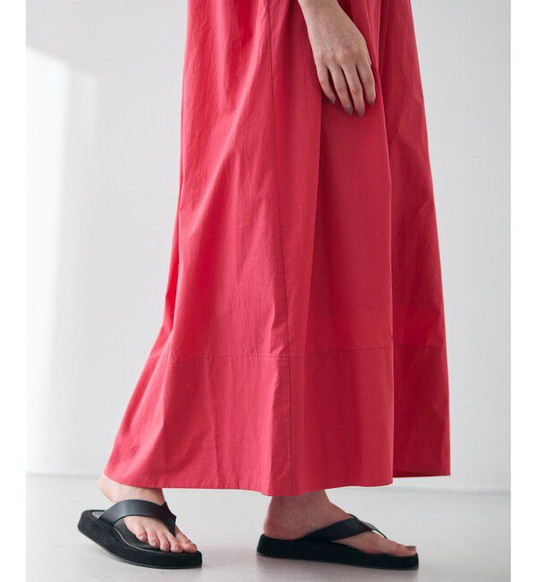 BEIGE,「【洗える】MALLOW / コットンパフスリーブマキシドレス」|ワンピース|