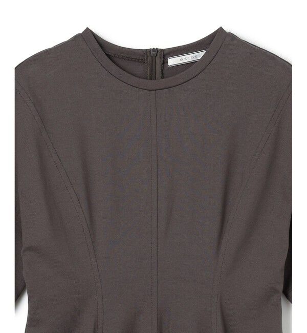 BEIGE,「【洗える】GLANTHUS / コットンカーブラインロングフレアワンピース」|ワンピース|