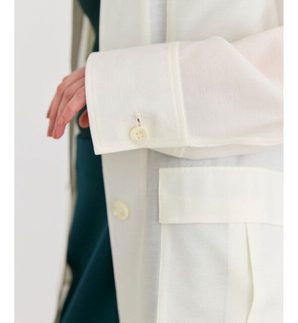 BEIGE,「【洗える】AMARYLLIS / ウエストベルトシアーサファリジャケット」|テーラードジャケット|