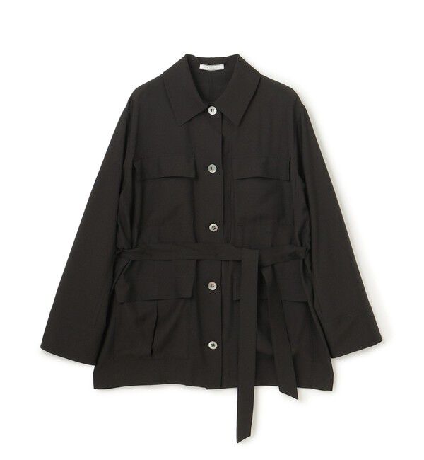 BEIGE,「【洗える】AMARYLLIS / ウエストベルトシアーサファリジャケット」|テーラードジャケット|