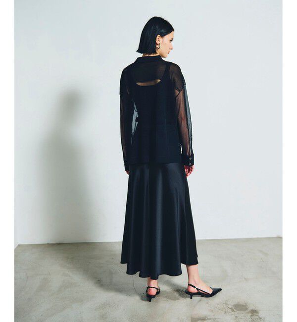 Grace Class「サテンバイアスロングスカート」|スカート|