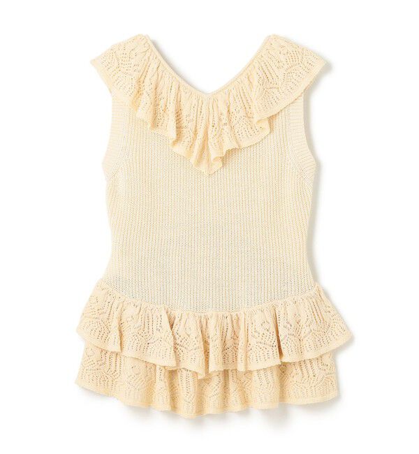 GRACE CONTINENTAL「ミックスフリルニットトップ」|その他|