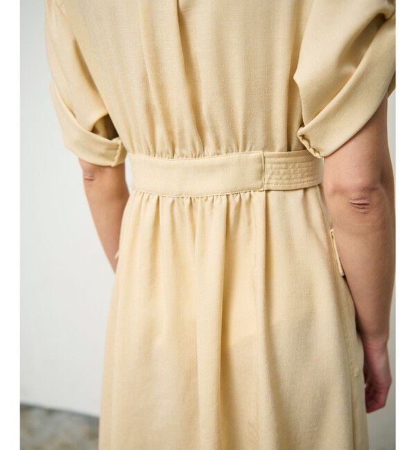Grace Class「リネンタッチサファリドレス」|ワンピース|