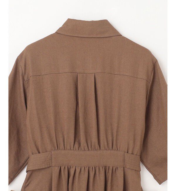 Grace Class「リネンタッチサファリドレス」|ワンピース|