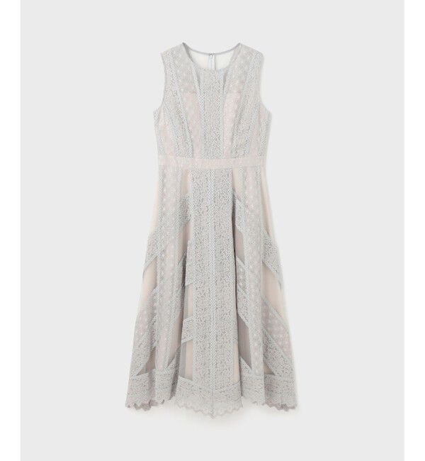  「レースパッチワークドレス」|ドレス|