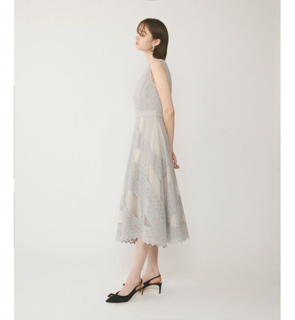  「レースパッチワークドレス」|ドレス|