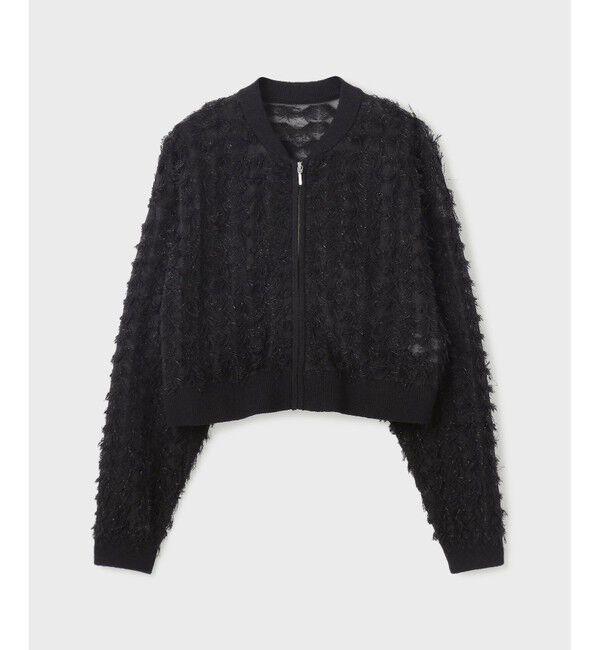  「フリンジニットzipカーディガン」|ニット・セーター|