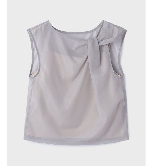 GRACE CONTINENTAL「オーガンドレープトップ」|シャツ・ブラウス|