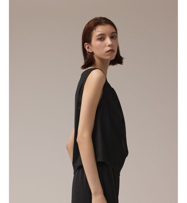 GRACE CONTINENTAL「オーガンドレープトップ」|シャツ・ブラウス|