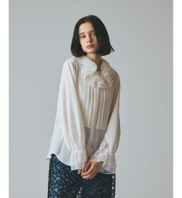 Grace Class「フェザーチュールカラーブラウス」|シャツ・ブラウス|