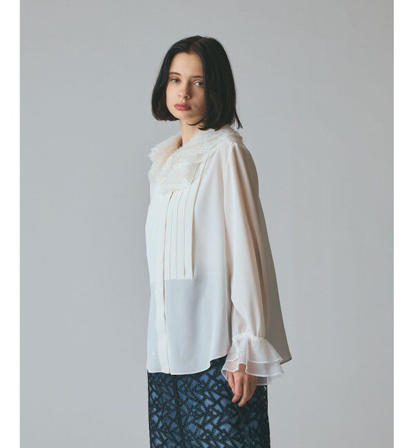 Grace Class「フェザーチュールカラーブラウス」|シャツ・ブラウス|