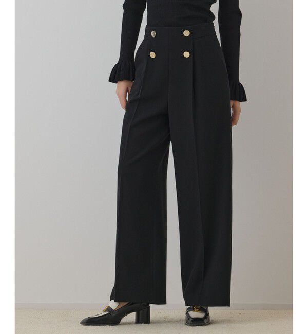 GRACE CONTINENTAL「ダブルクロスマリンパンツ」|その他|ブラック