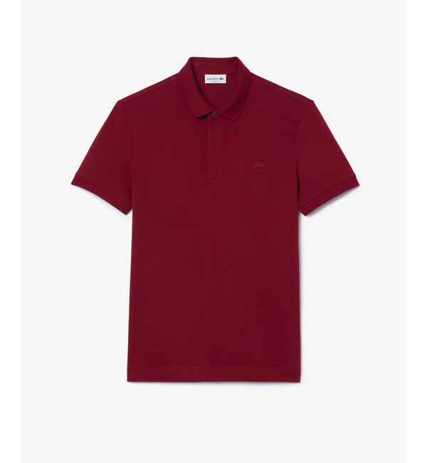 LACOSTE「『Le Paris Polo』レギュラーフィット　パリポロ 比翼ポロシャツ」|ポロシャツ|ボルドー