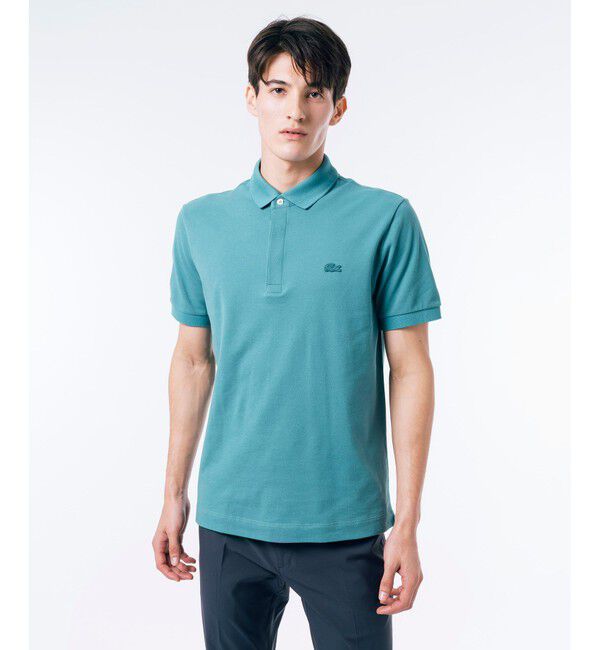 LACOSTE「『Le Paris Polo』レギュラーフィット　パリポロ 比翼ポロシャツ」|ポロシャツ|ダークグリーン