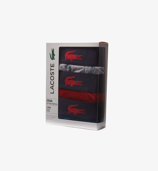 LACOSTE「マルチデザイン３パックトランクショーツ」|インナー|