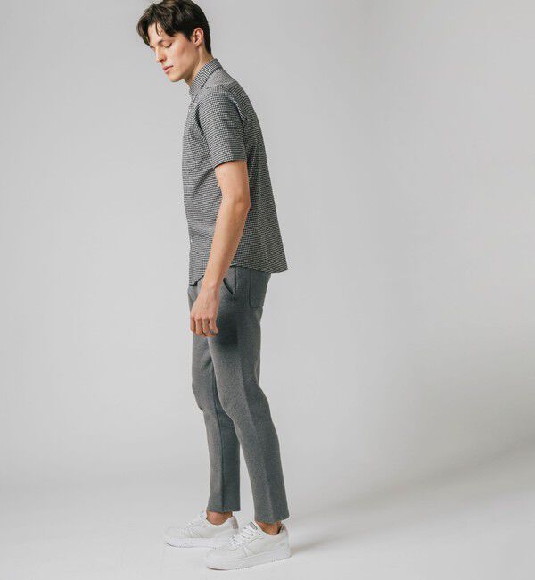 LACOSTE「クールマックスブレンドジャガード半袖チェックシャツ」|シャツ・ブラウス|