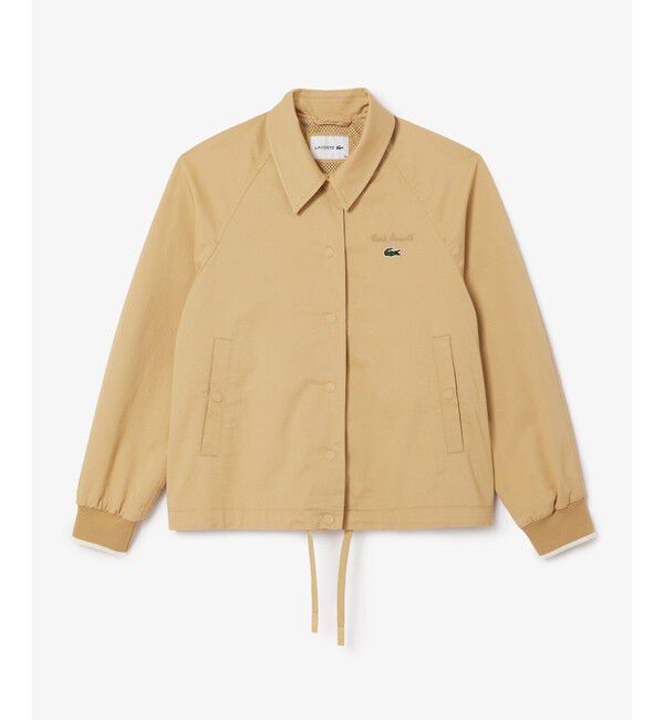 LACOSTE「コットンコーチジャケット」|ブルゾン・スタジャン|