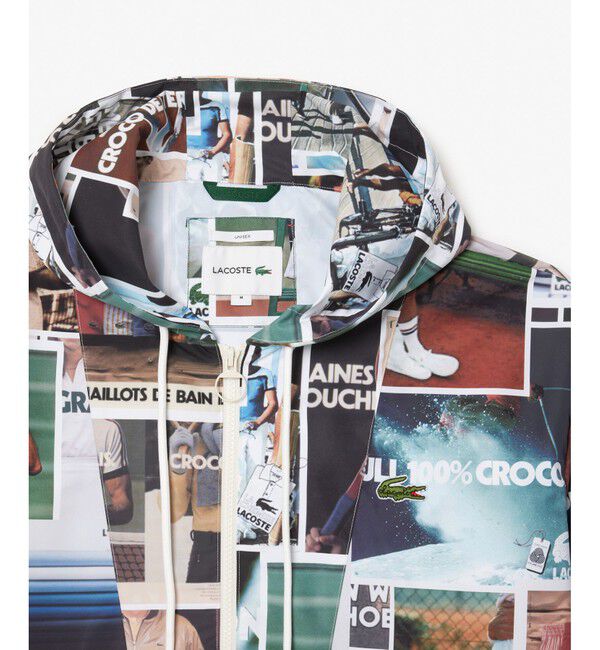 LACOSTE「防水 撥水 総柄アノラックパーカー / ナイロンジャケット」|その他|