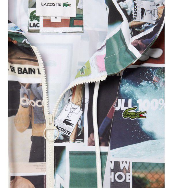 LACOSTE「防水 撥水 総柄アノラックパーカー / ナイロンジャケット」|その他|