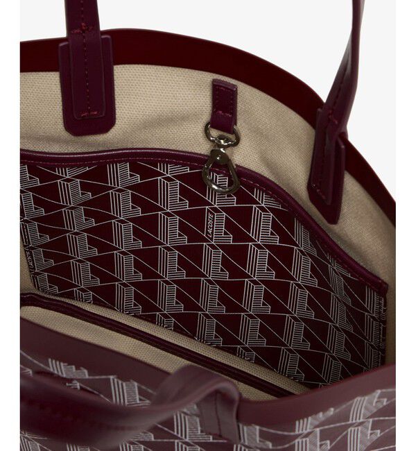 LACOSTE「ゼリィ コーテッドキャンバスモノグラムスモールトート」|トートバッグ|