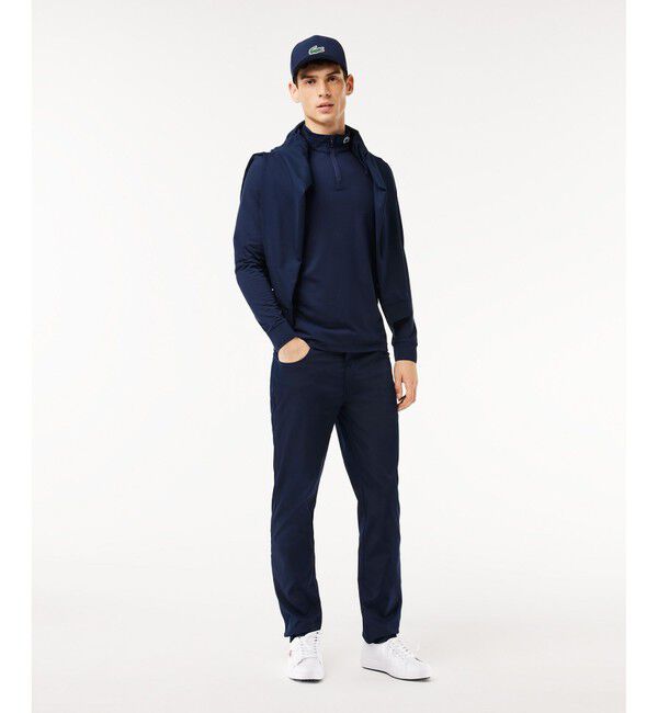 LACOSTE「ハイネックハーフジップウルトラドライジャージ」|スポーツ|
