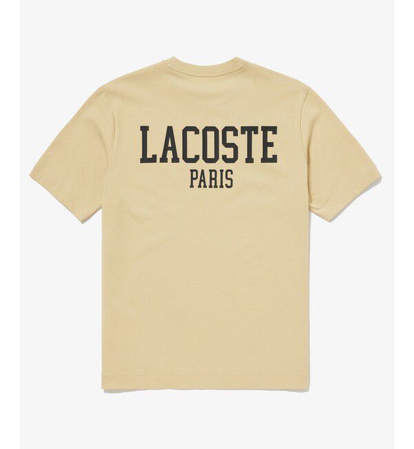LACOSTE「ヘビーウェイト オーバーサイズバックプリントベーシック半袖Tシャツ」|Tシャツ・カットソー|