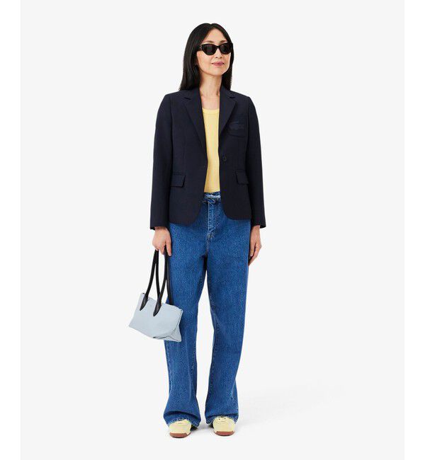 LACOSTE「ワンポイントロゴ エッセンシャルリブニットタンクトップ」|タンクトップ|