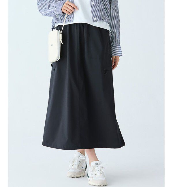 LACOSTE「ドローストリング入りスカート」|スカート|ブラック