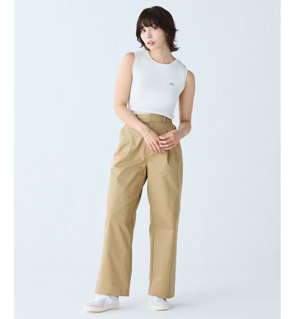 LACOSTE「UVカット クールマックスリブニットタンクトップ」|ベスト・ジレ|