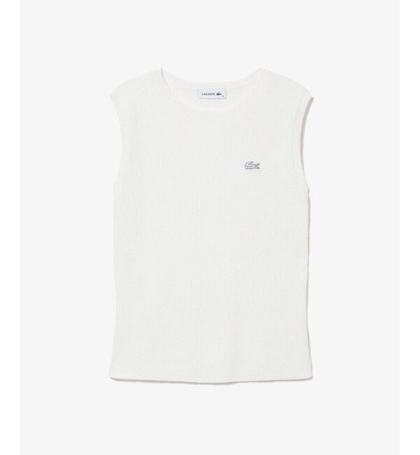 LACOSTE「UVカット クールマックスリブニットタンクトップ」|ベスト・ジレ|
