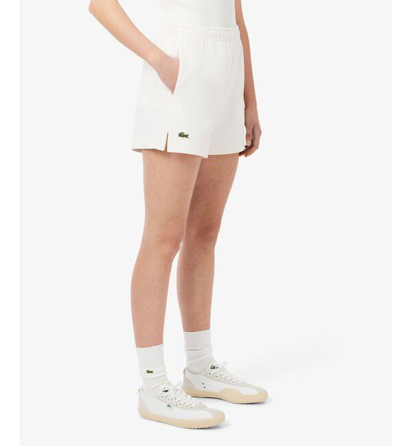 LACOSTE「ダブルフェイス鹿の子地ショートパンツ」|その他|ホワイト