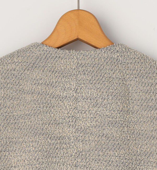 NOLLEY'S「《セットアップ対応》コンパクトインレイクルーネックジャケット」|ノーカラージャケット|