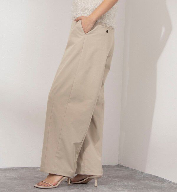 NOLLEY'S「ウォッシャブルチノ風ワイドパンツ」|その他|