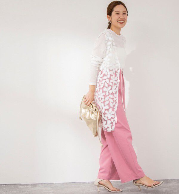 NOLLEY'S「ウォッシャブルチノ風ワイドパンツ」|その他|