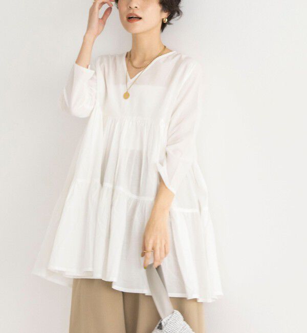 NOLLEY'S「ティアードチュニック」|シャツ・ブラウス|