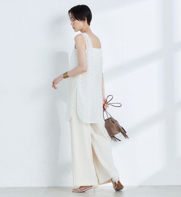 NOLLEY'S「【KIRYU】ラメジャガードロングタンクブラウス」|シャツ・ブラウス|