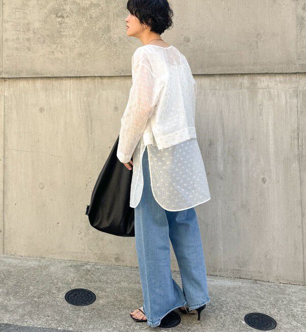 NOLLEY'S「【KIRYU】ラメジャガードロングタンクブラウス」|シャツ・ブラウス|