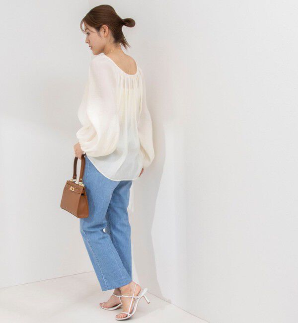 NOLLEY'S sophi「シアー割繊2WAYギャザーブラウス」|シャツ・ブラウス|