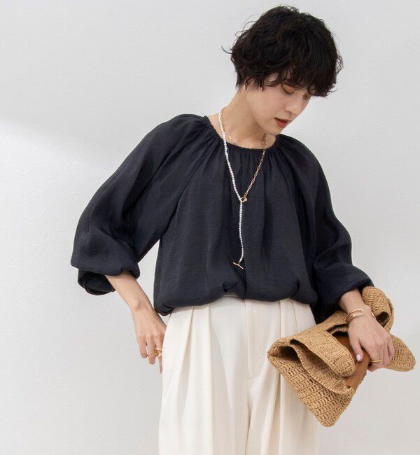 NOLLEY'S sophi「シアー割繊2WAYギャザーブラウス」|シャツ・ブラウス|