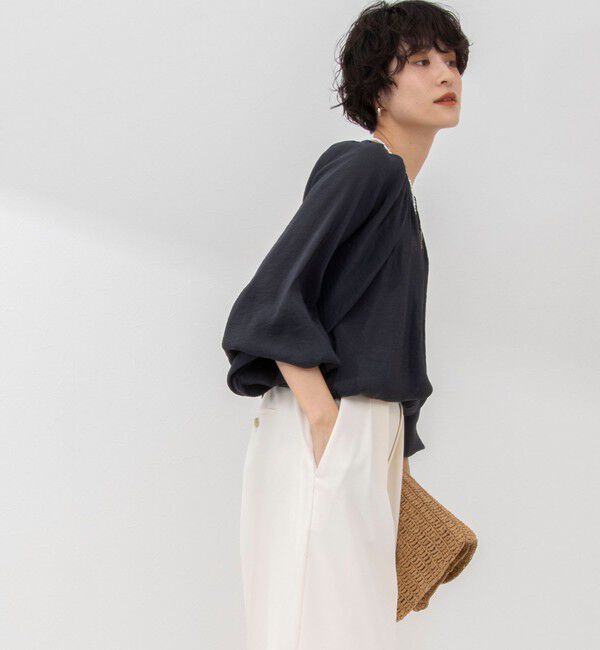 NOLLEY'S sophi「シアー割繊2WAYギャザーブラウス」|シャツ・ブラウス|