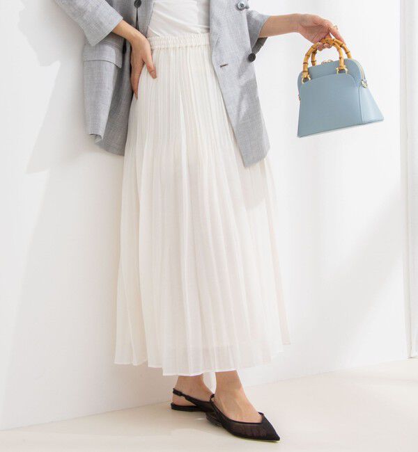 NOLLEY'S「オーガンジープリーツスカート」|スカート|
