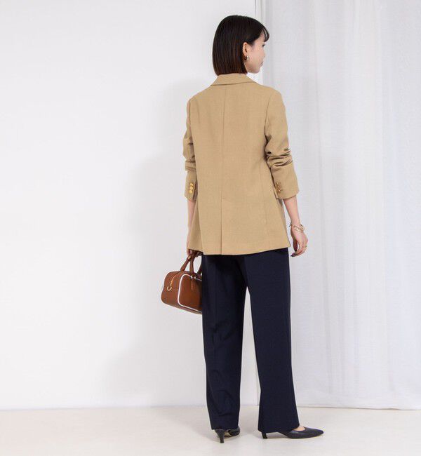 NOLLEY'S「《セットアップ対応》ウォッシャブル高機能麻調愛されワイドパンツ」|その他|