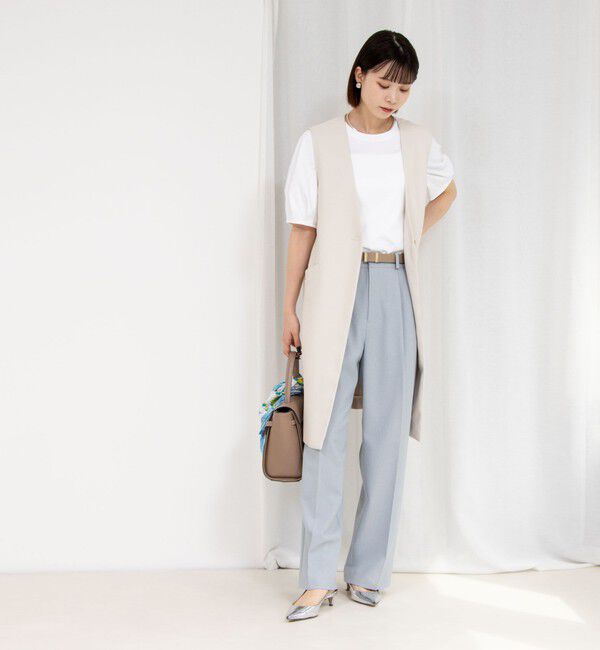 NOLLEY'S「《セットアップ対応》ウォッシャブル高機能麻調愛されワイドパンツ」|その他|