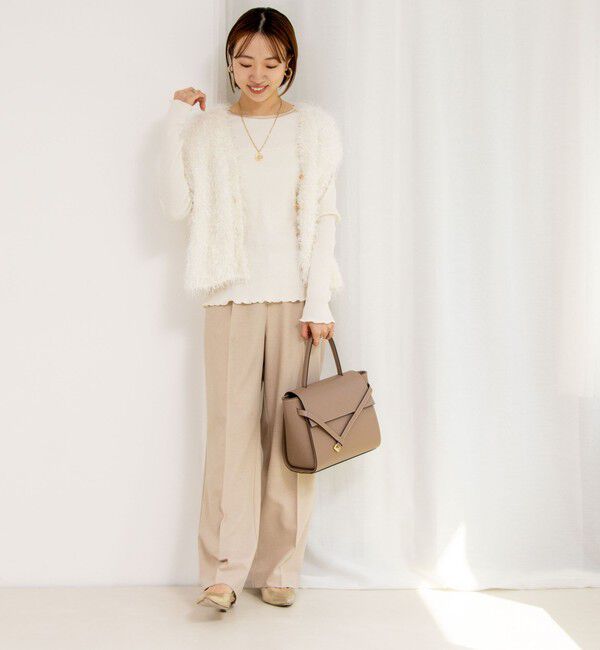 NOLLEY'S「《セットアップ対応》ウォッシャブル高機能麻調愛されワイドパンツ」|その他|