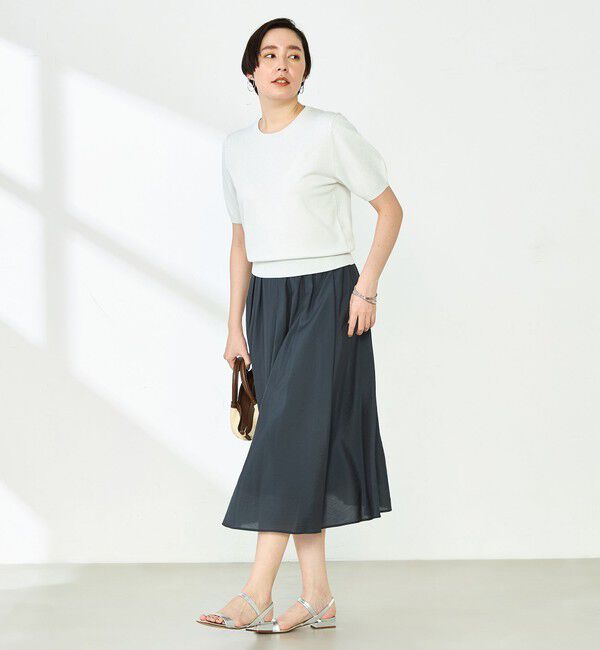 NOLLEY'S sophi「《セットアップ対応》ウォッシャブルシアーローンインゴムギャザースカート」|スカート|