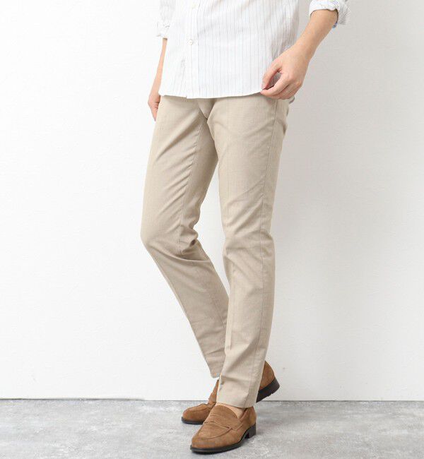 NOLLEY'S goodman「《ビジカジ対応》綿麻COOLMAX スリムフィットパンツ 25SS」|チノ|