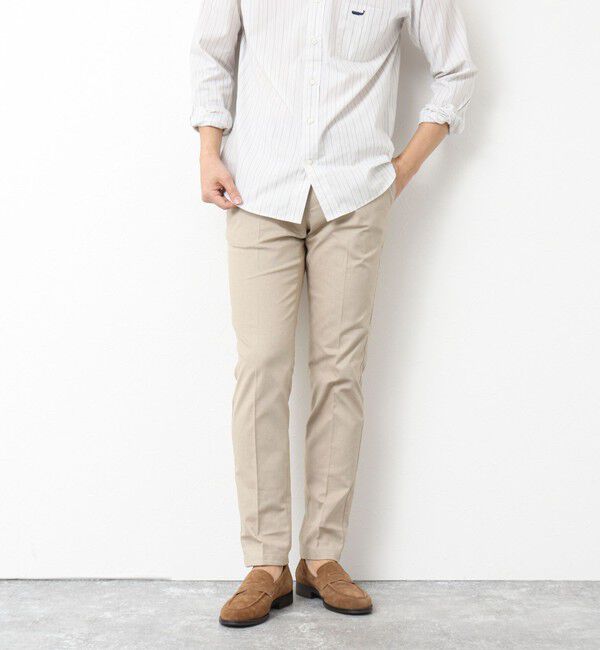 NOLLEY'S goodman「《ビジカジ対応》綿麻COOLMAX スリムフィットパンツ 25SS」|チノ|